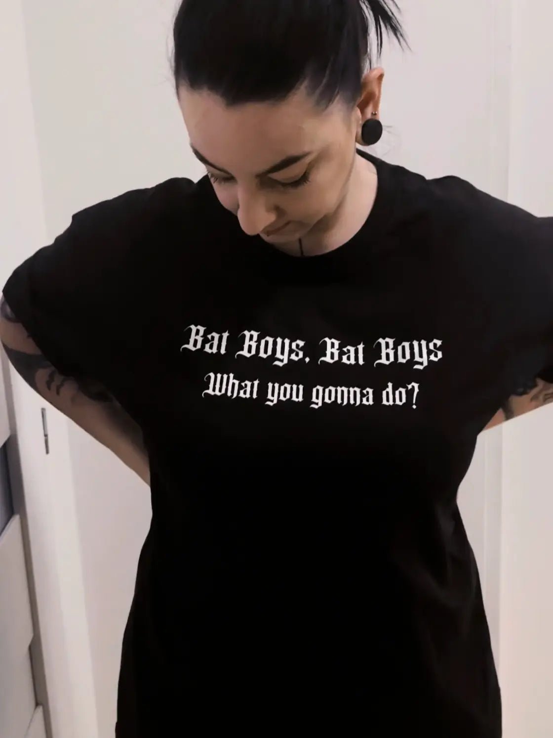 Bat boys tričko - oversized - Till Death Studio