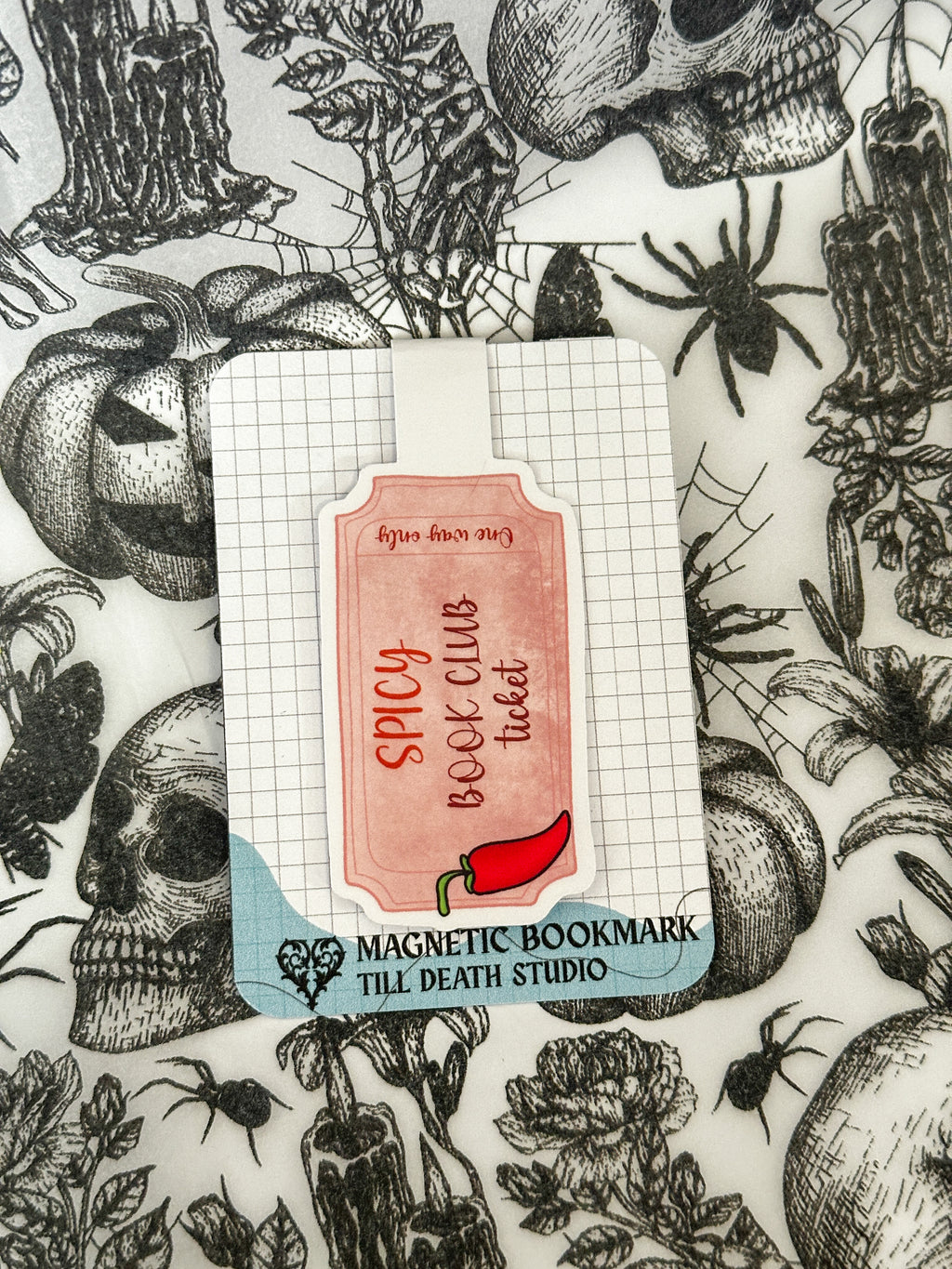 Magnetická záložka - Spicy Book Club Ticket