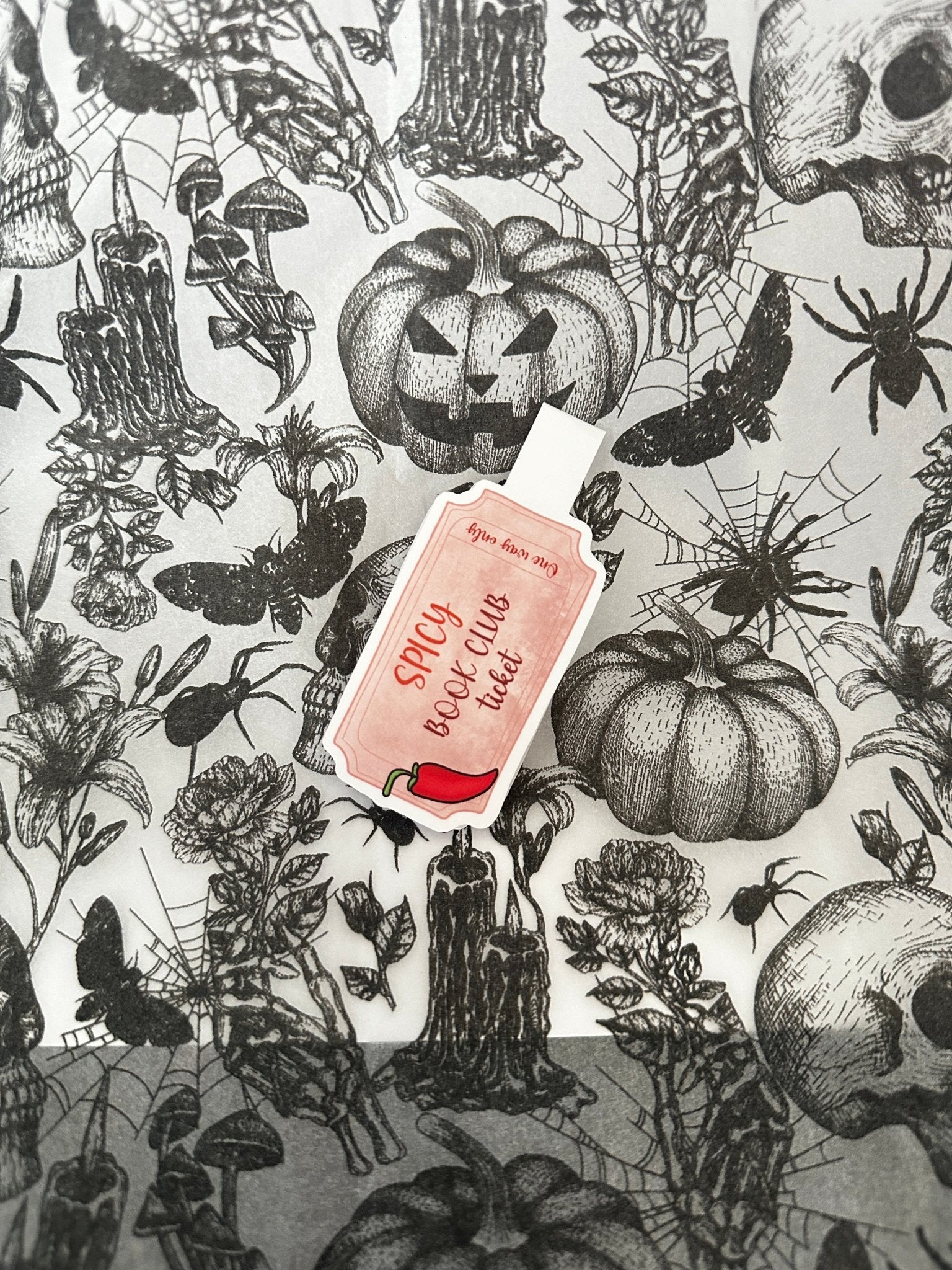 Magnetická záložka - Spicy Book Club Ticket - Till Death Studio