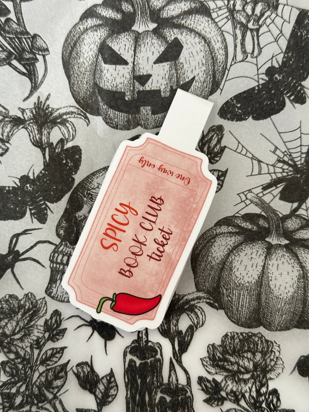 Magnetická záložka - Spicy Book Club Ticket - Till Death Studio