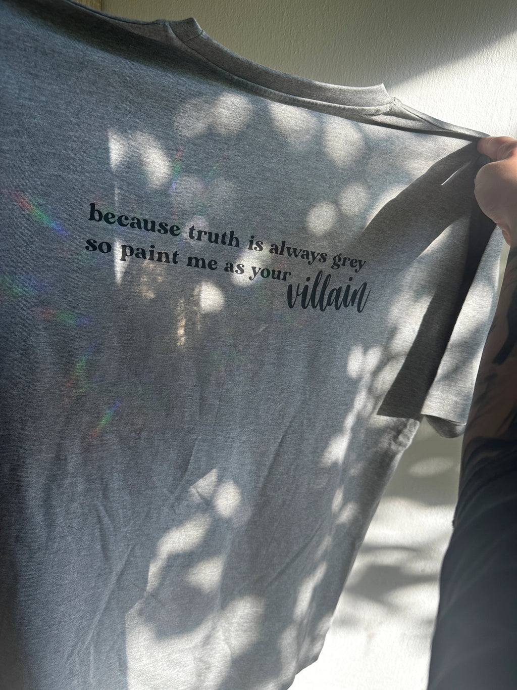 Oversized triko Morally Grey - Till Death Studio