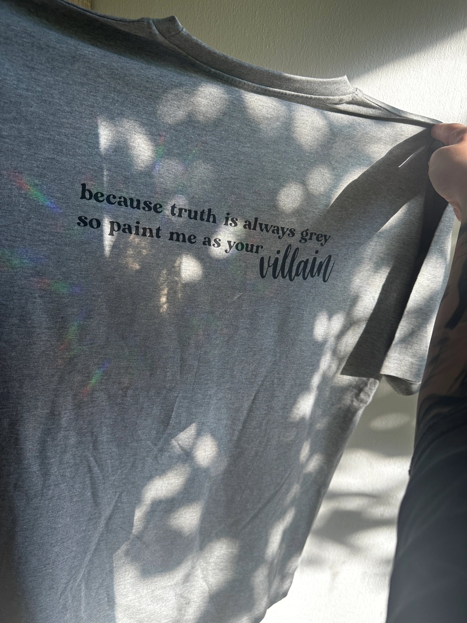 Oversized triko Morally Grey - Till Death Studio