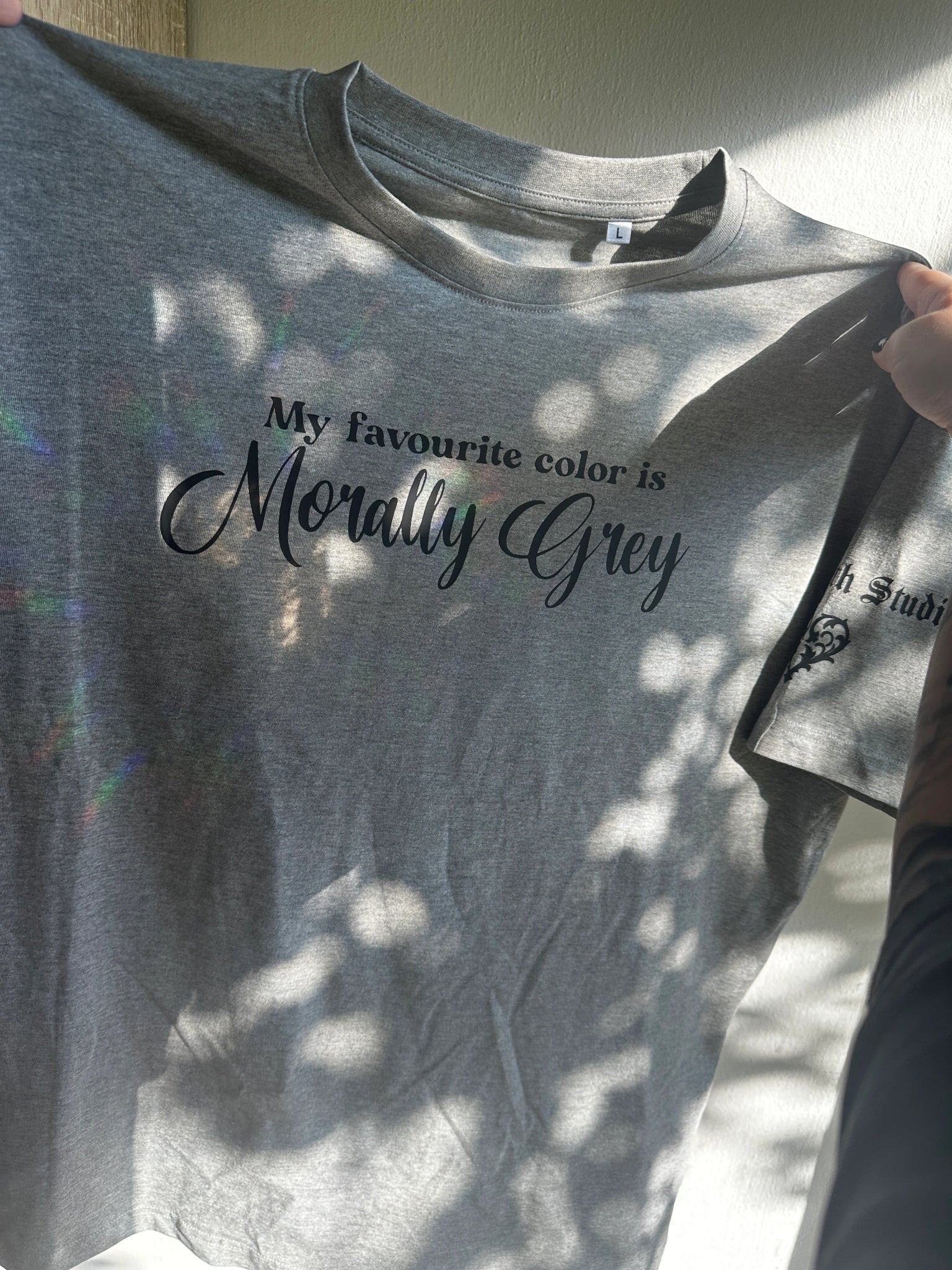 Oversized triko Morally Grey - Till Death Studio